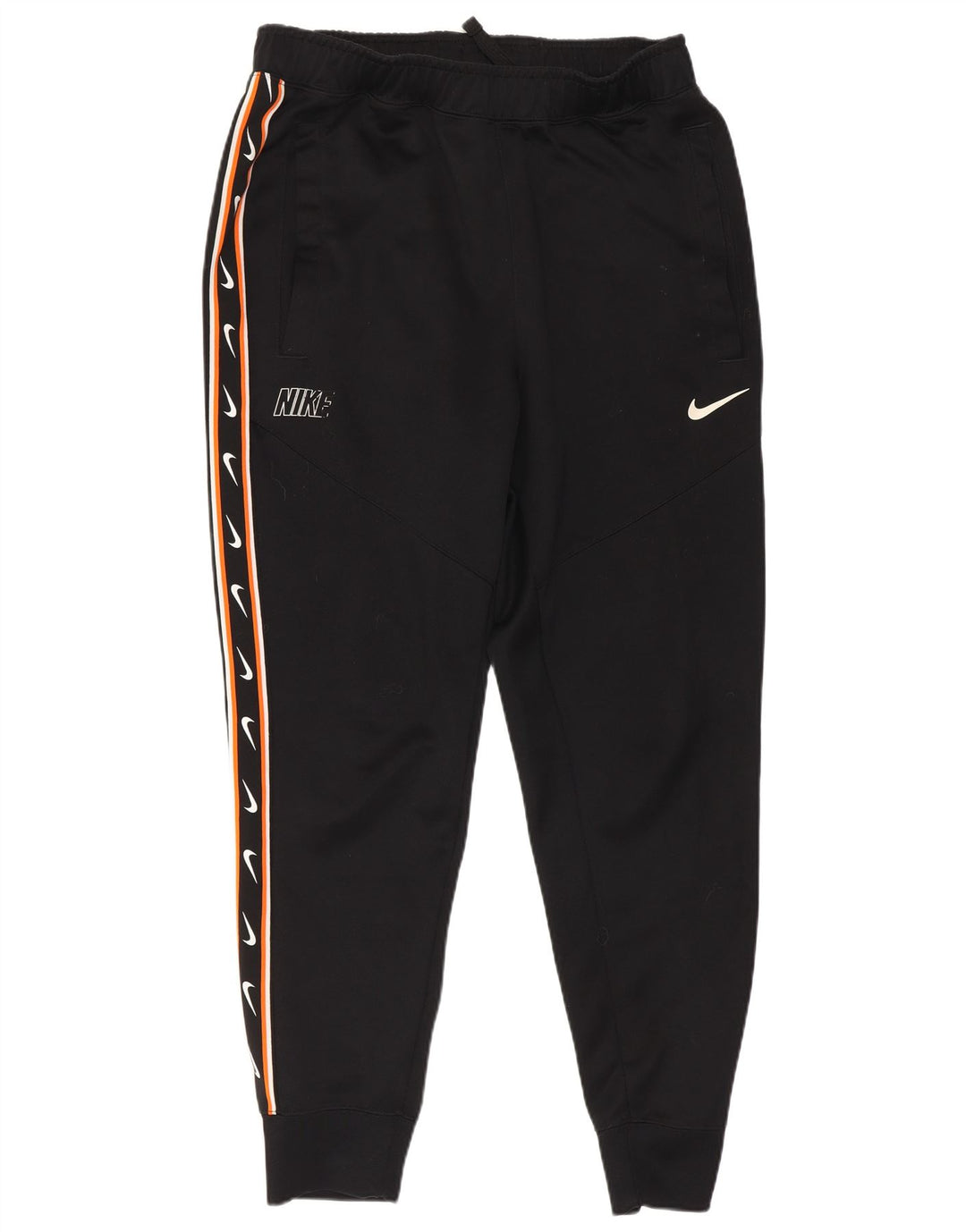 Nike masculino gráfico agasalho calças joggers pequeno poliéster preto