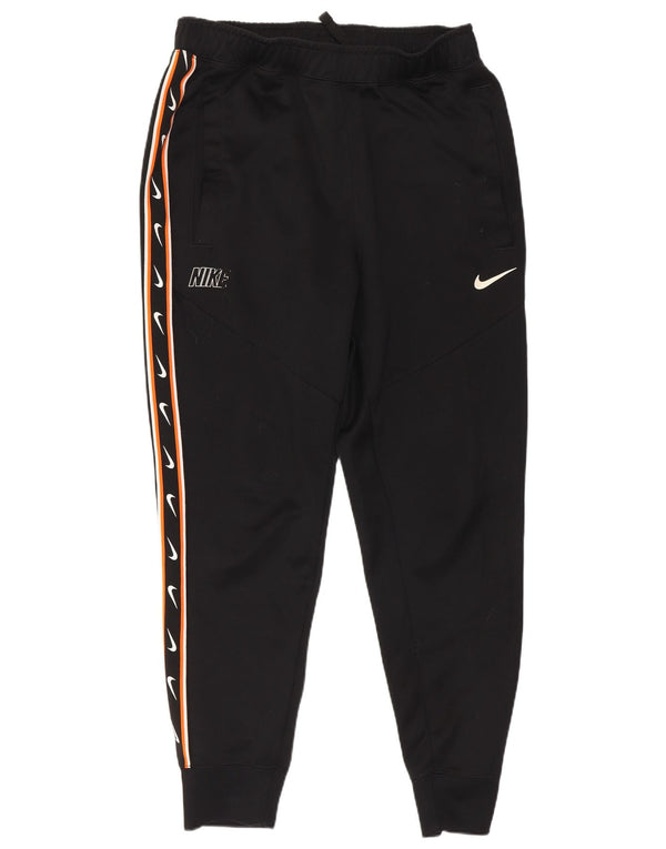 Nike masculino gráfico agasalho calças joggers pequeno poliéster preto
