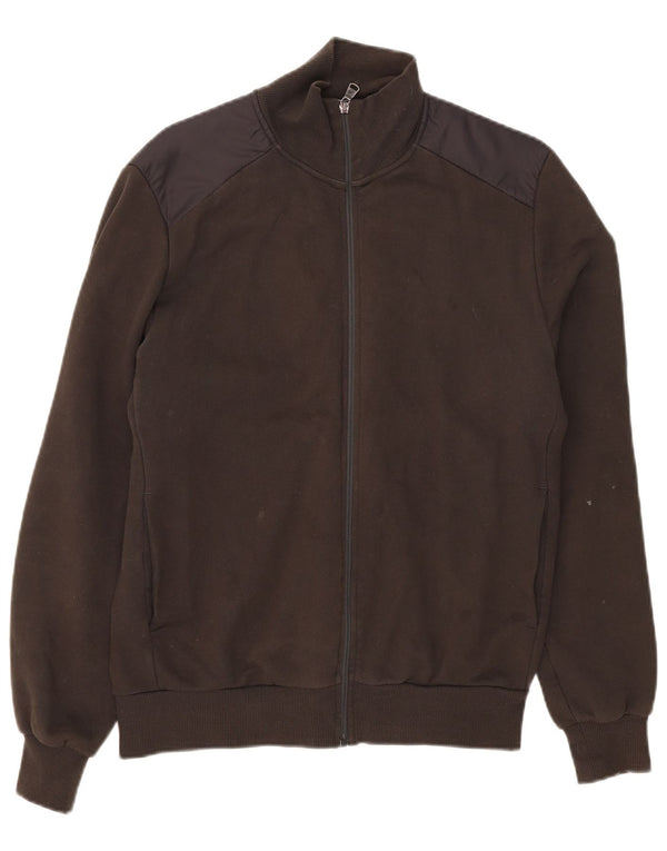 Colmar Mens Treino Top Jaqueta Grande Algodão Colorblock Cáqui