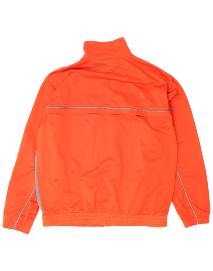 Asics Mens Tracksuit Top Jacket Médio Laranja Colourblock Poliéster