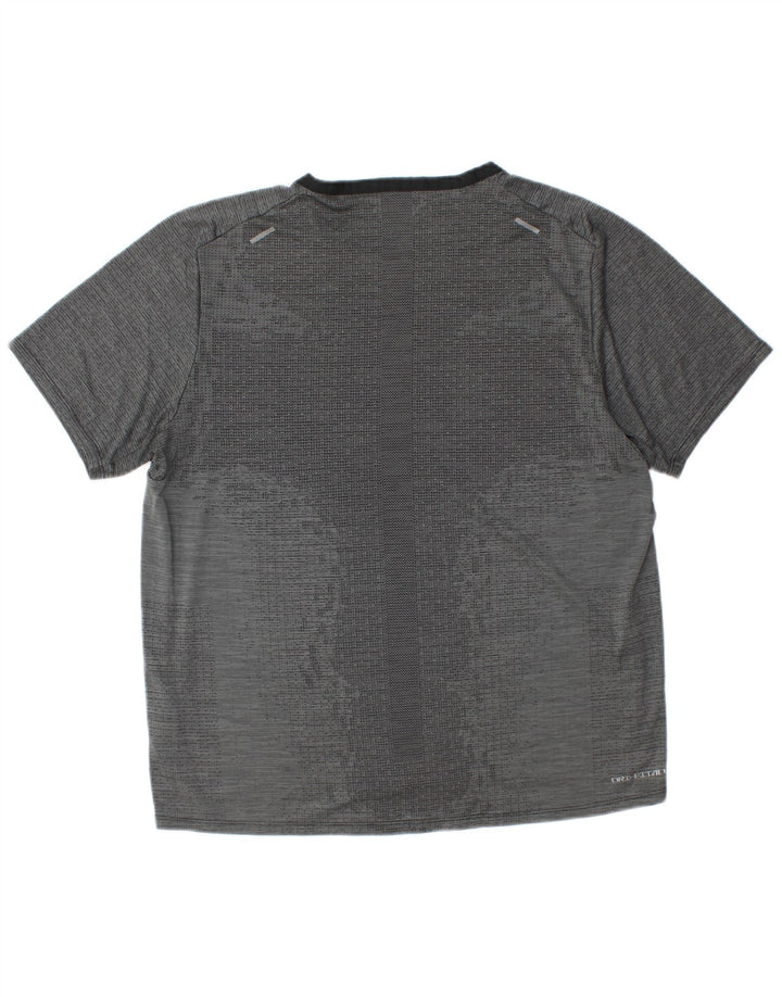 Camiseta Nike Masculina Dri Fit Top Grande Cinza Poliéster