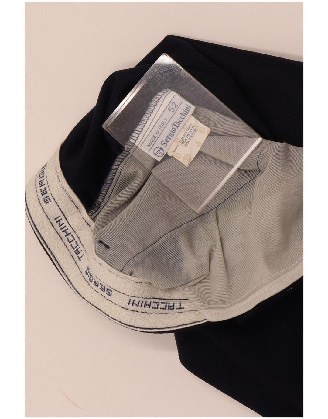 Sergio Tacchini Mens Chino Shorts IT 52 XL W32 Poliéster Azul Marinho