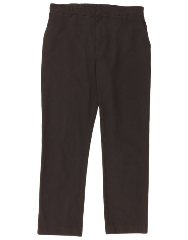 Calças Chino retas para meninos Marks & Spencer 15-16 anos W32 L28 pretas