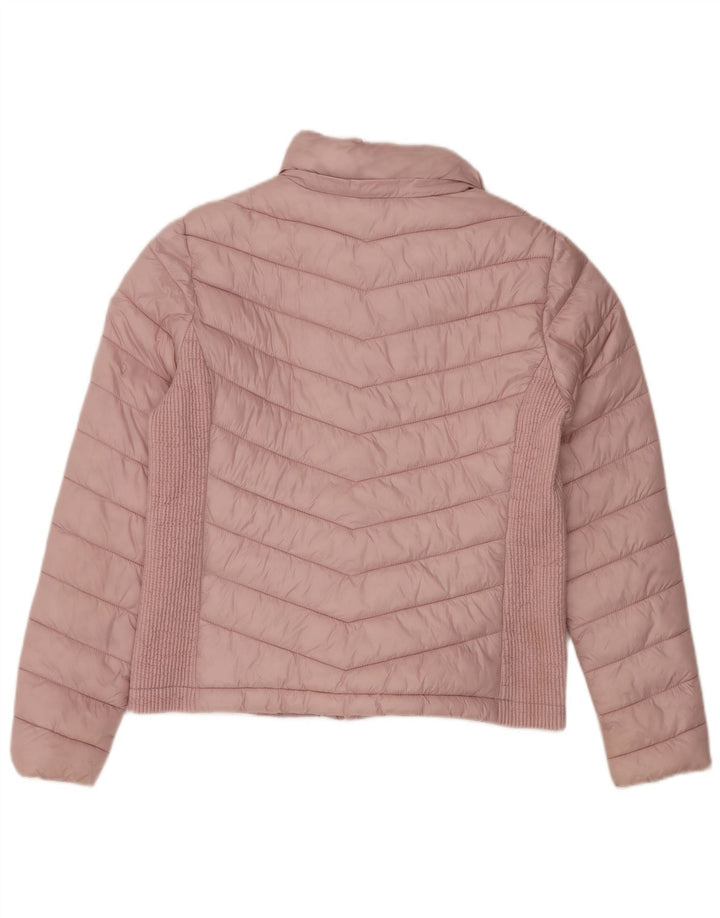 Jaqueta acolchoada feminina SUPERDRY UK 16 grande nylon rosa