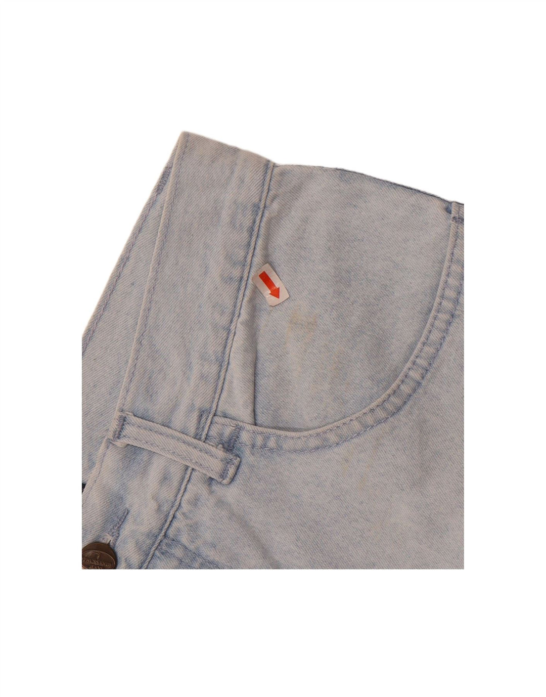 Jeans cônicos femininos TRUSSARDI W30 L29 algodão azul