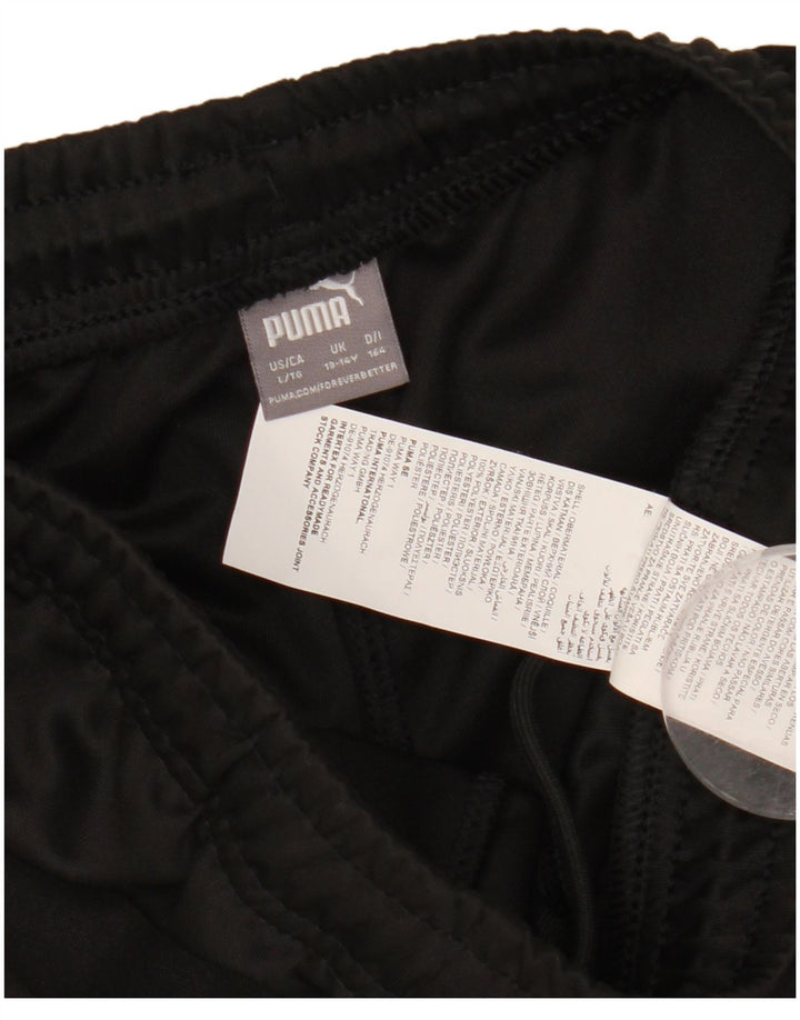 Calças de treino Puma Boys 13-14 anos preto colorblock poliéster