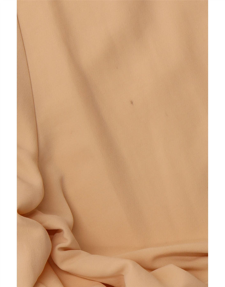 ZARA Calça Chino Feminina Pegged Solta Fit Pequena W26 L29 Bege