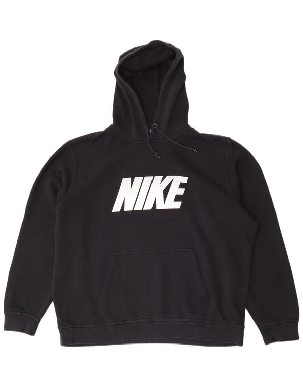 Jumper com capuz gráfico masculino Nike 2XL algodão preto