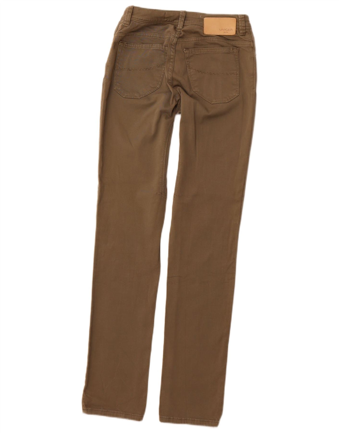 SIVIGLIA Jeans Slim Feminino W26 L32 Algodão Cáqui