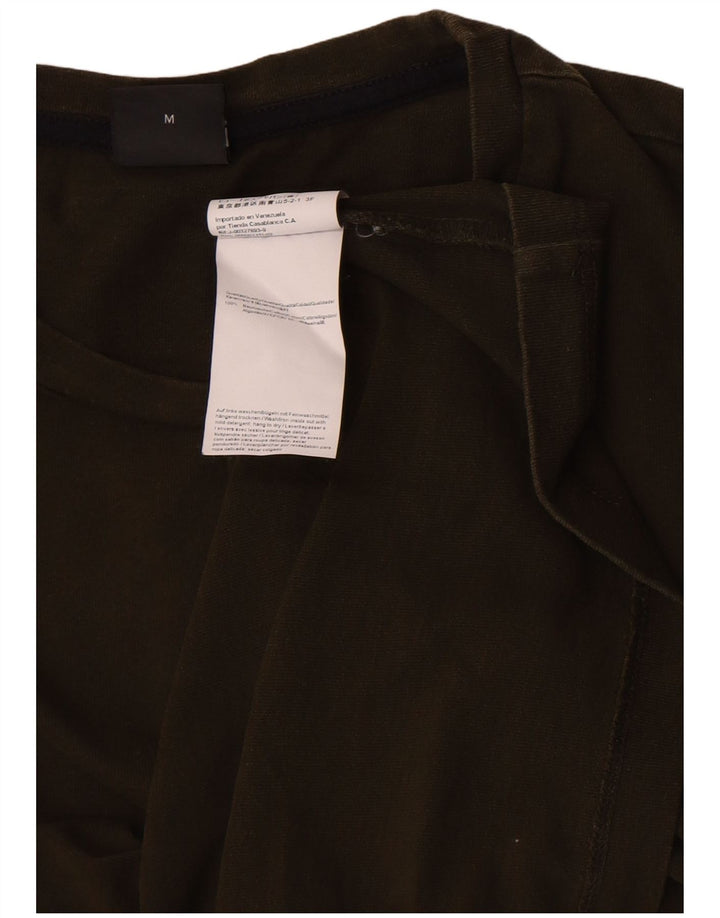 Hugo Boss Mens Top Manga Longa Médio Algodão Cáqui