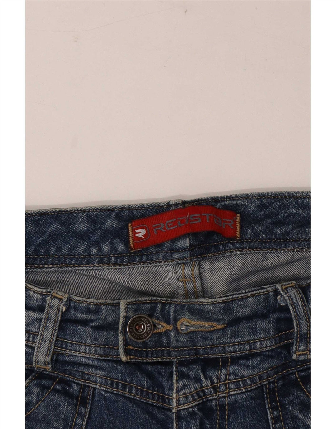Jeans feminino vintage bootcut W28 L31 azul marinho