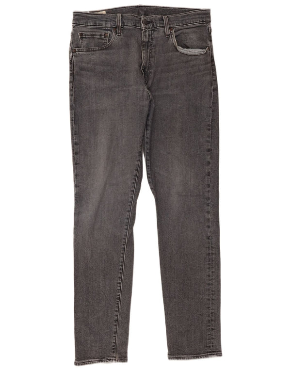 Calça jeans masculina Levi's 512 Slim Tapered W33 L32 cinza algodão