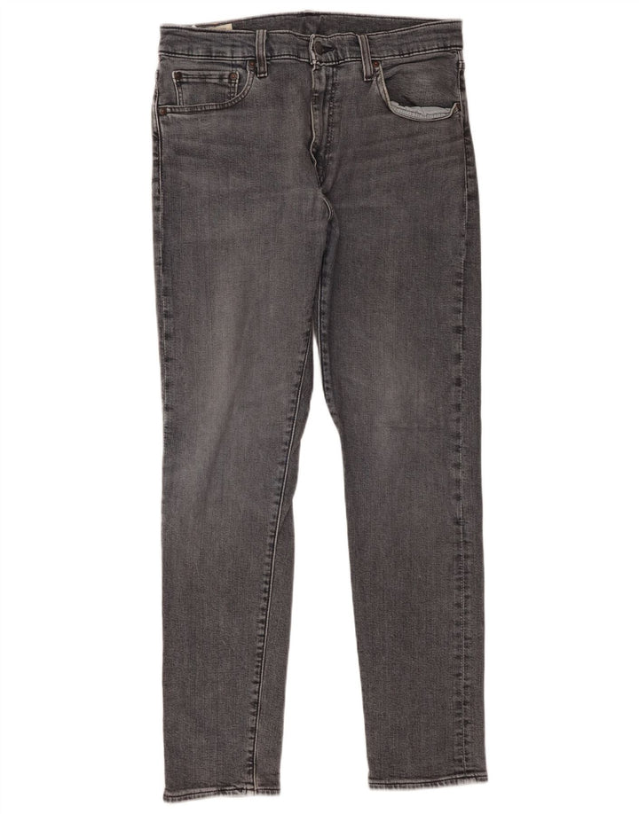 Calça jeans masculina Levi's 512 Slim Tapered W33 L32 cinza algodão