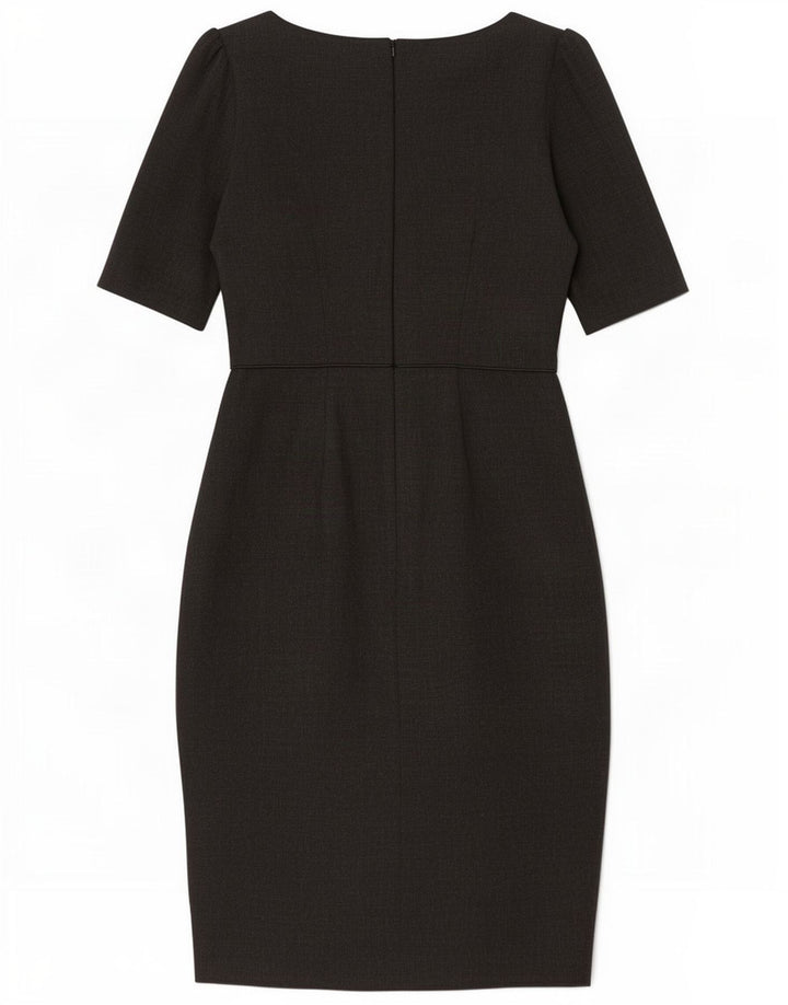Vestido bainha feminino Oasis Reino Unido 12 poliéster cinza médio
