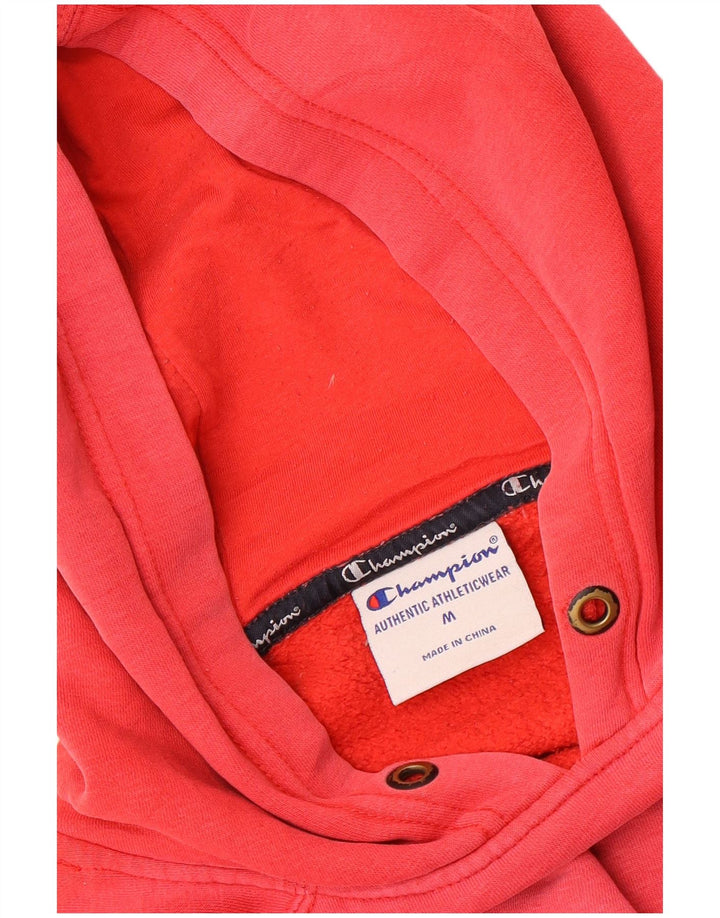 Jumper com capuz gráfico masculino Champion médio algodão vermelho