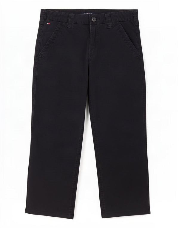 Tommy Hilfiger Meninos Calças Cropped 11-12 Anos W28 L21 Azul Marinho Algodão