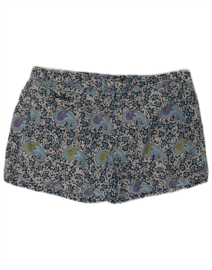 MC2 SAINT BARTH Shorts de natação masculino grande azul paisley poliamida