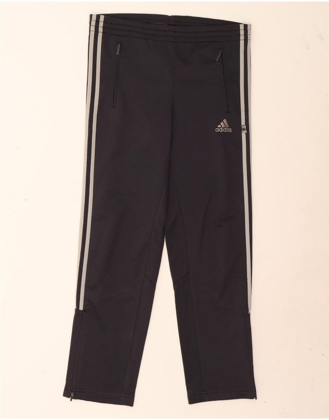 Calças de treino Adidas meninos 11-12 anos cinza poliéster