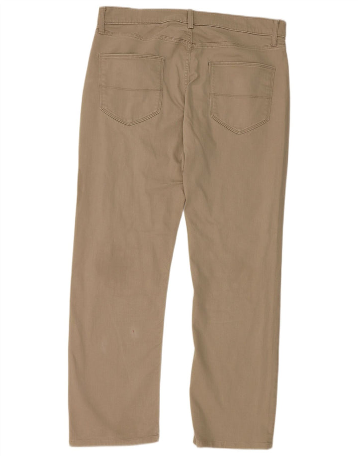 Jeans retos masculinos Marks & Spencer W34 L31 algodão bege