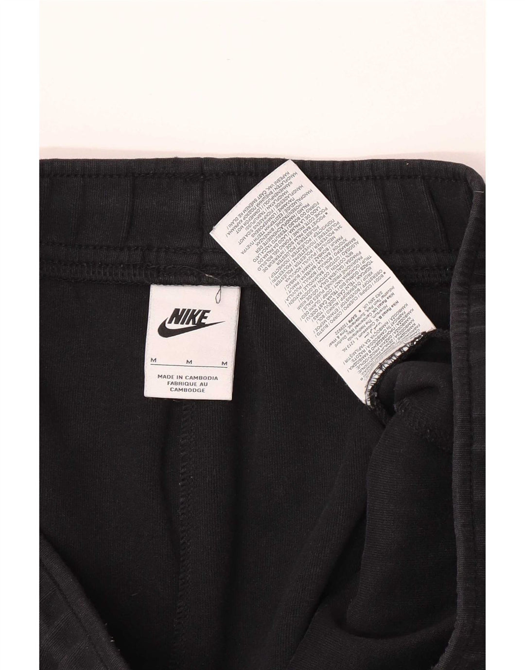 Nike Mens Treino Calças Joggers Médio Algodão Preto