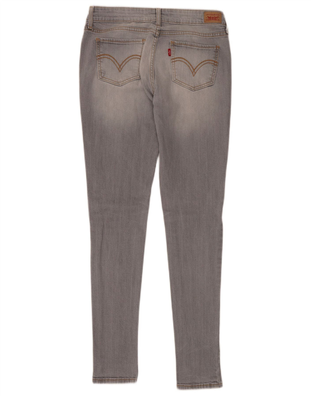 LEVI'S Feminino 535 Legging Jeans Skinny W30 L32 Algodão Cinza