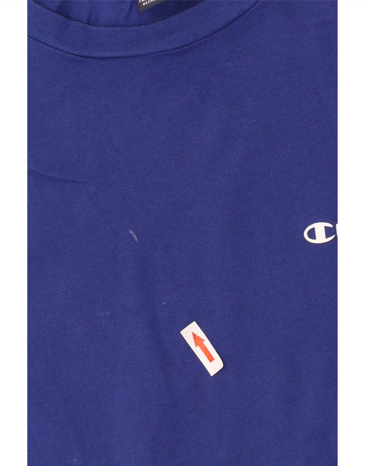 Camiseta masculina Champion XL azul algodão