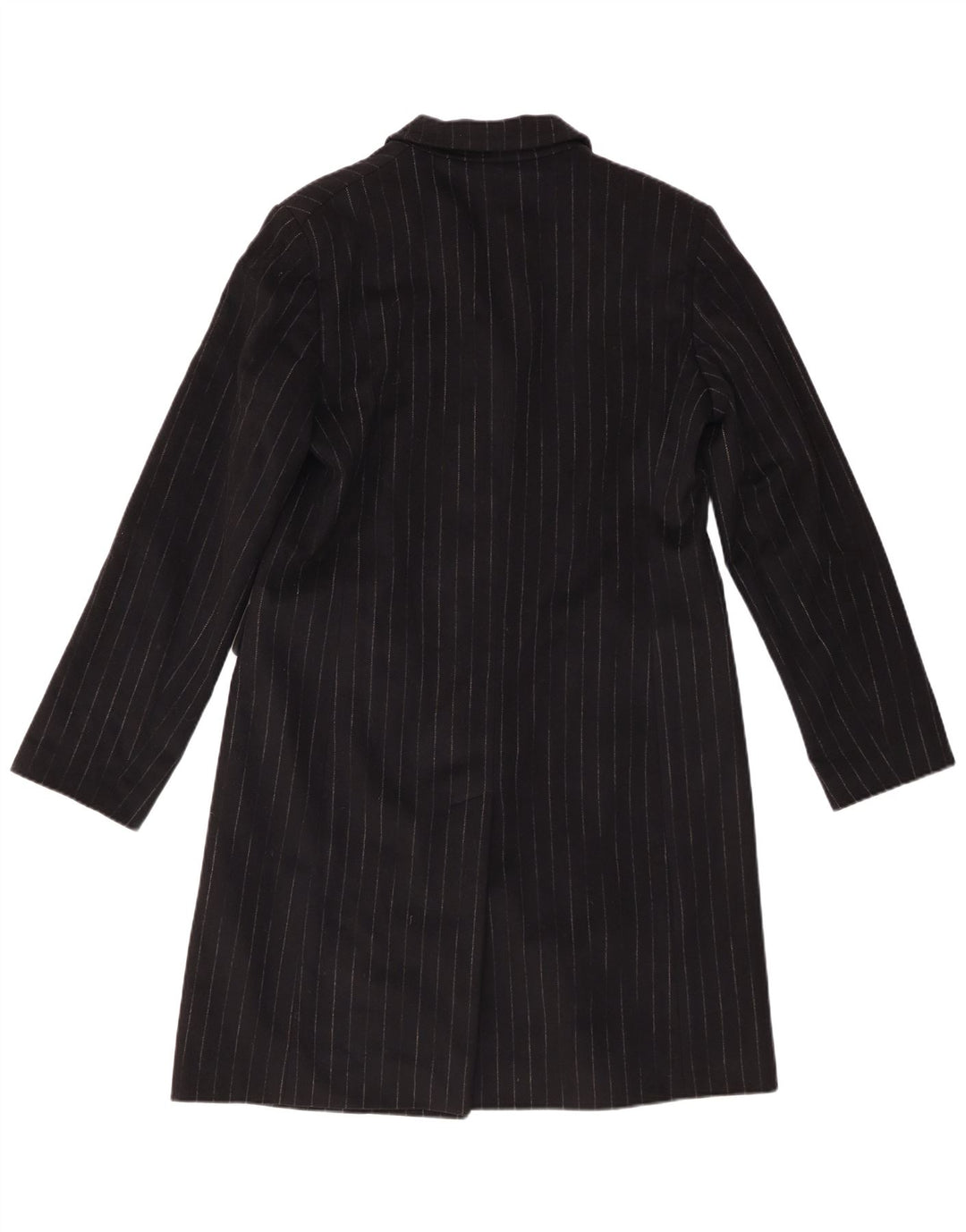 Jaqueta blazer feminina Cerruti Longline com 3 botões EU 46 XL preta listrada
