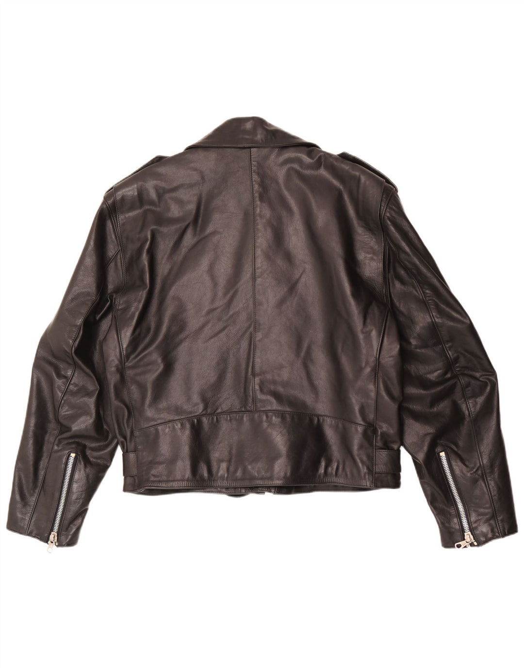 Jaqueta de couro masculina vintage para motociclista IT 52 XL couro preto