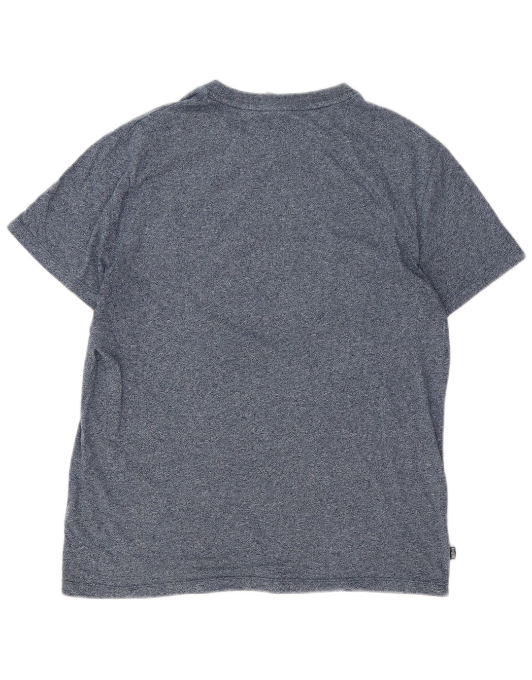 Camiseta masculina SUPERDRY Top XL algodão manchado azul marinho