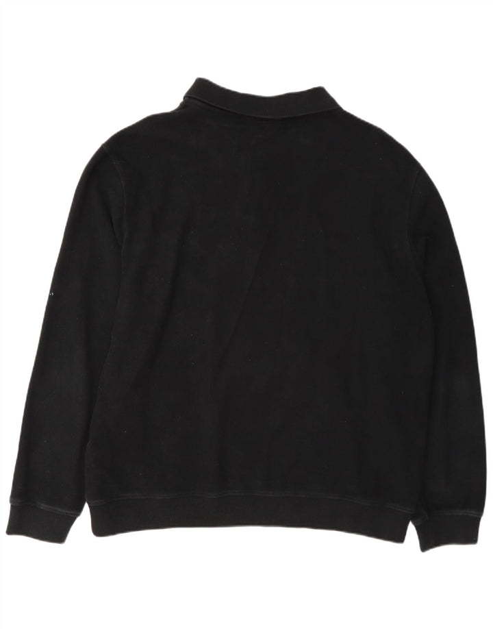 Suéter masculino Massimo Dutti com gola polo 2XL algodão preto
