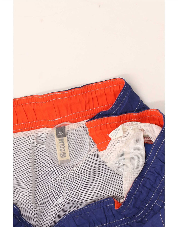 Calções de banho masculinos Colmar IT 48 poliéster Colourblock azul médio