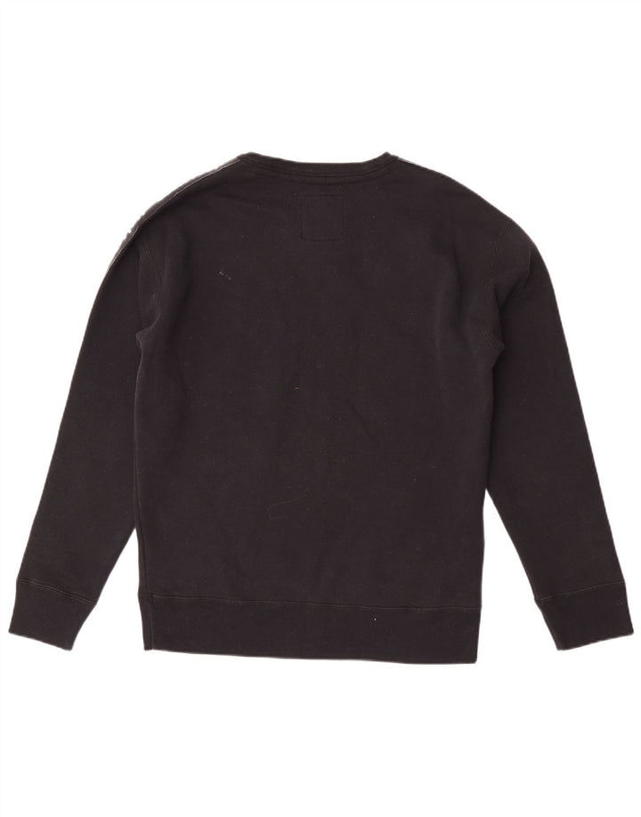 Hollister moletom masculino gráfico jumper pequeno preto colorblock