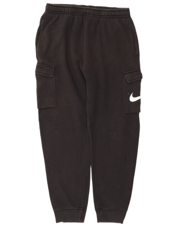 Calça de treino masculina NIKE Graphic Cargo Joggers grande algodão preto