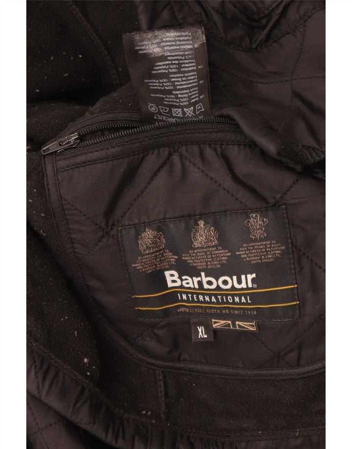 Jaqueta acolchoada masculina Barbour UK 42 XL poliamida preta
