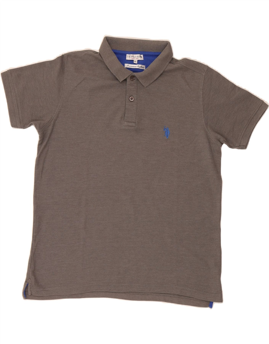 U.S. POLO ASSN. Mens Polo Shirt XL Grey Cotton Vintage U.S. Polo Assn. and Second-Hand U.S. Polo Assn. from Messina Hembry 