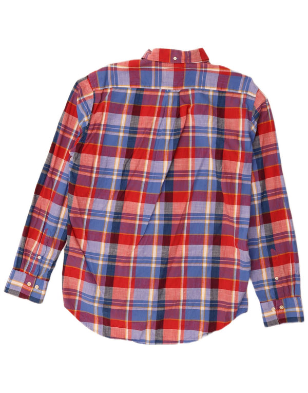 Camisa masculina Gant Regular Fit tamanho 41/42 16 1/2 grande xadrez multicolorida