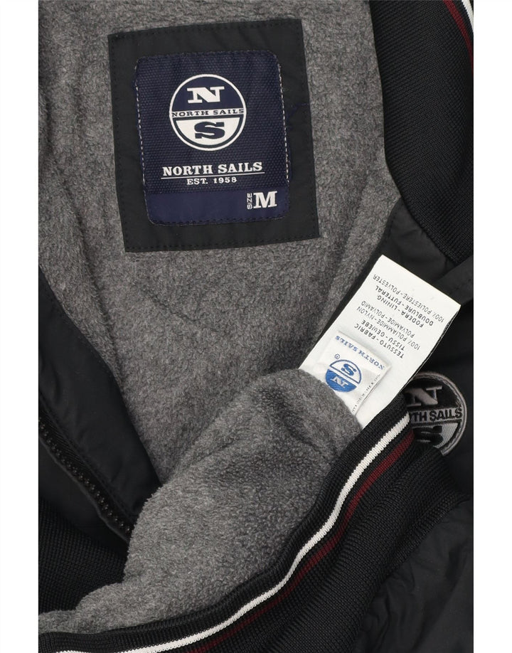 Jaqueta bomber masculina North Sails UK 38 poliamida listrada preta média
