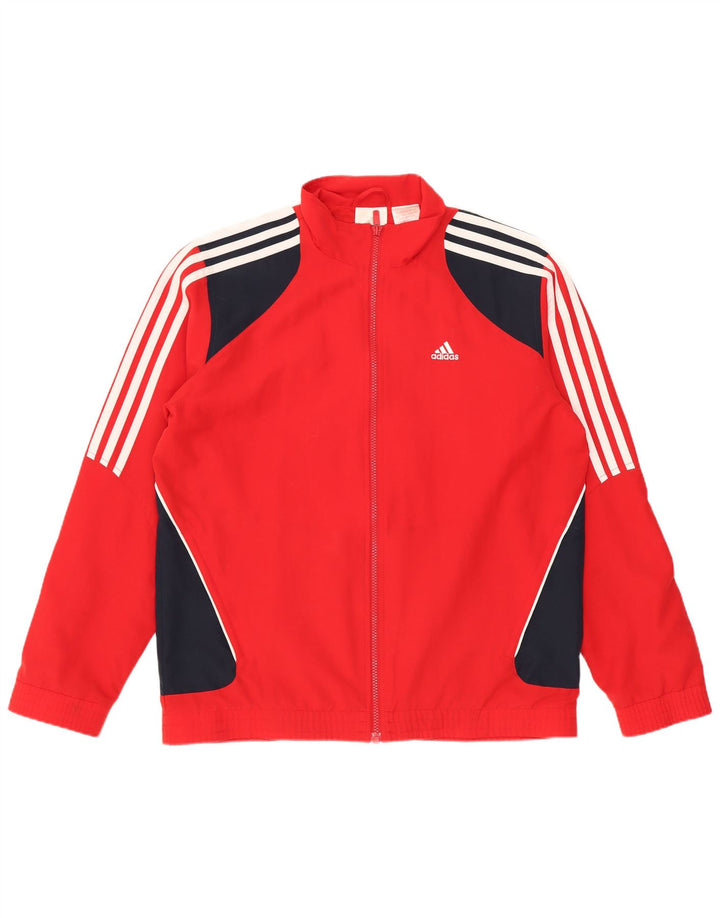 Jaqueta Adidas Meninos Treino Top 15-16 Anos Vermelho Colorblock Poliéster