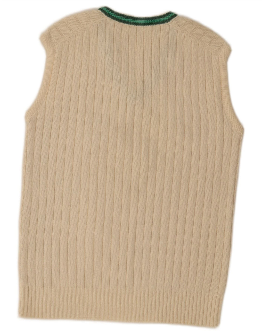 Colete masculino vintage regata IT 52 grande listrado branco