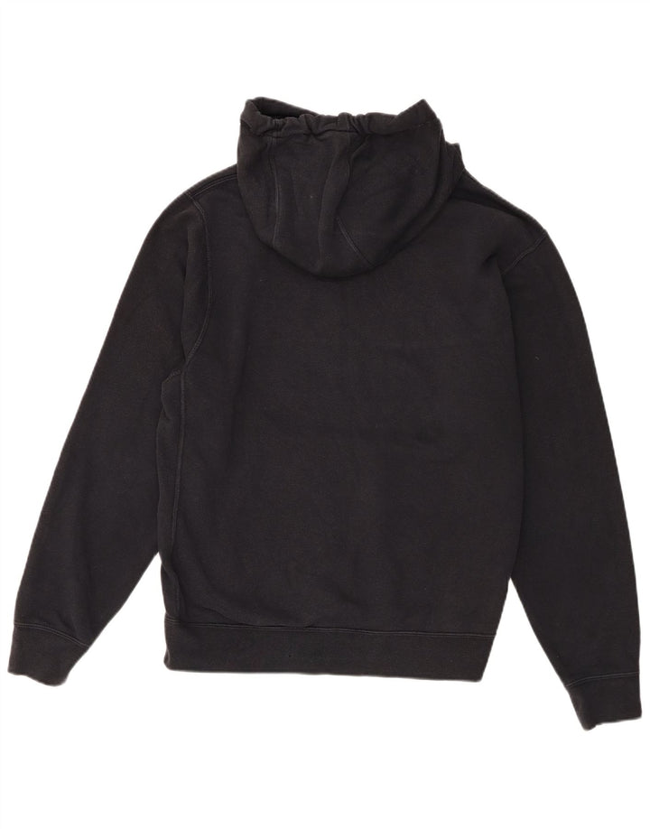 Nike masculino gráfico moletom com capuz médio algodão preto