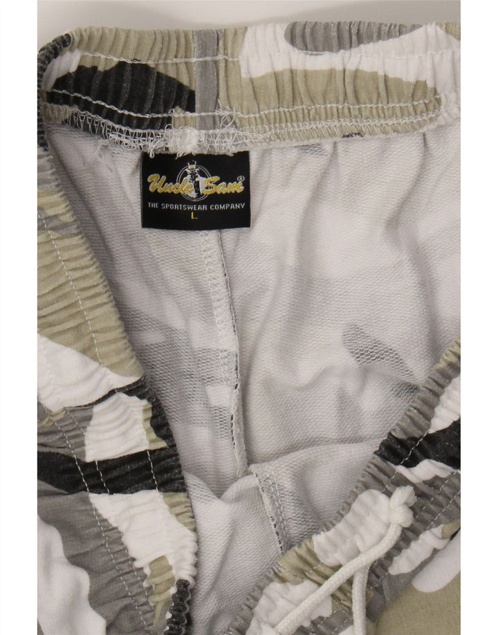 Calça de treino masculina UNCLE SAM grande camuflagem multicolorida