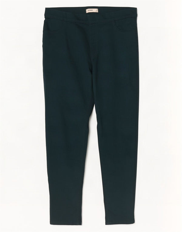Marks & Spencer Calça Jeans Feminina Crop Jegging Reino Unido 16 Grande W36 L26 Algodão Verde