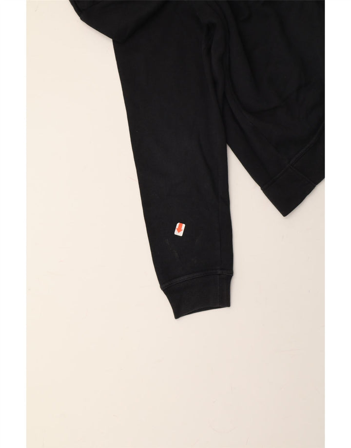 NIKE Womens Zip Hoodie Sweater UK 14 Medium Black Cotton Vintage Nike and Second-Hand Nike from Messina Hembry 