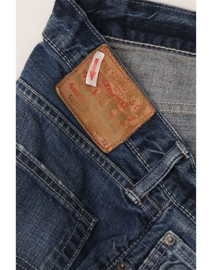 Levi's Masculino 527 Bootcut Jeans W34 L32 Azul Algodão