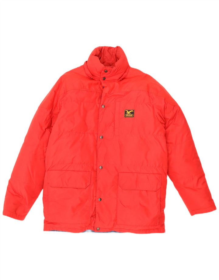 Jaqueta acolchoada masculina SALEWA UK 38 poliéster vermelho médio