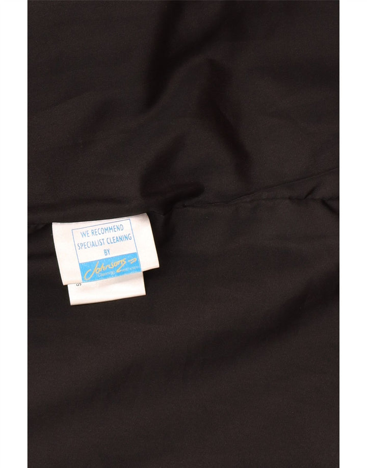 Casaco feminino de couro superdimensionado VINTAGE UK 18 XL couro preto