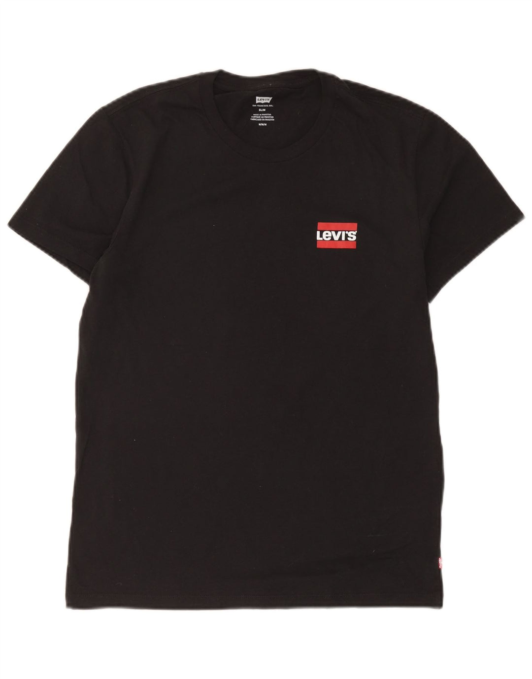 Camiseta Levi's Masculina Slim Top Médio Algodão Preto