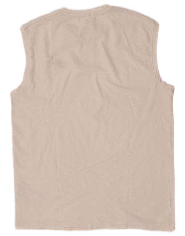 Colete Nike Masculino Top UK 42/44 Grande Algodão Branco