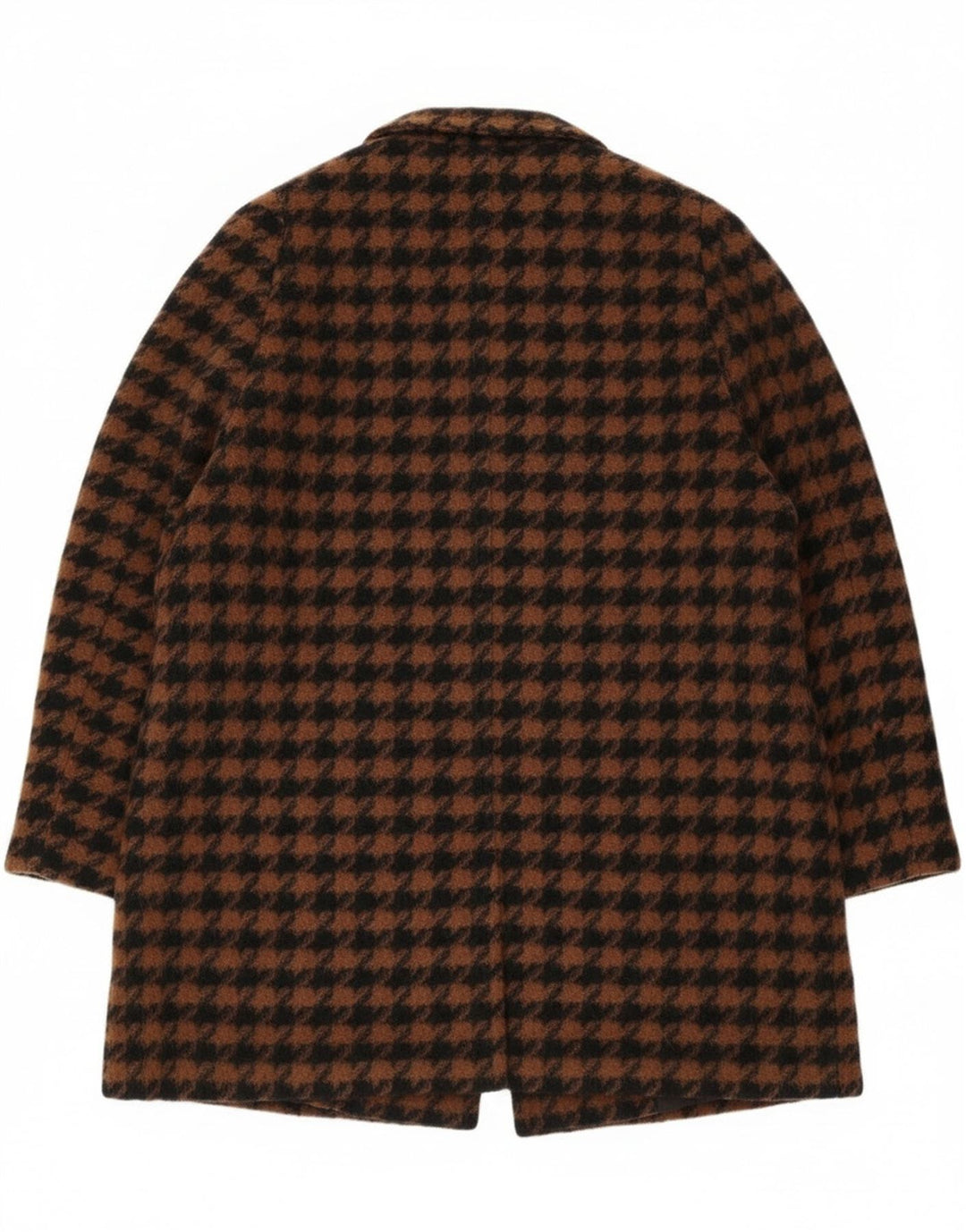 ELENA MIRO Sobretudo feminino oversized IT 43 médio marrom houndstooth retrô