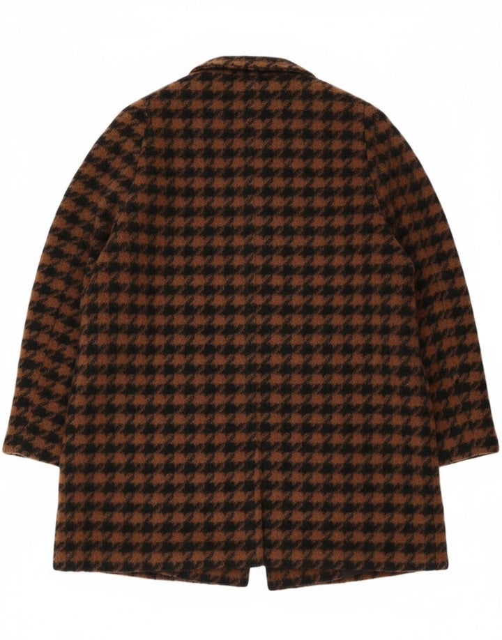 ELENA MIRO Sobretudo feminino oversized IT 43 médio marrom houndstooth retrô